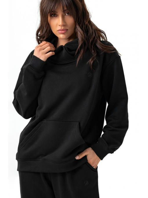 Худи кенгуру с капюшоном черное — изображение 5