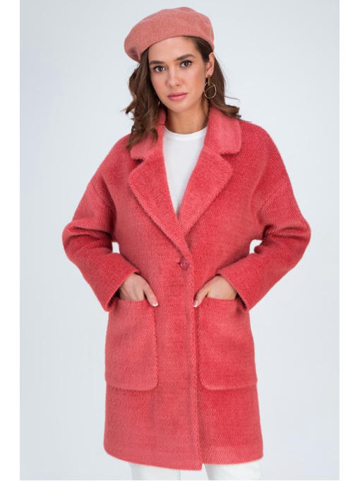 Весеннее пальто коралловое — изображение 3