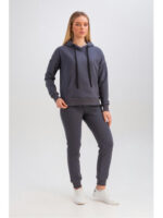 Женский костюм худи и штаны графит