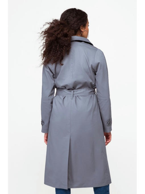 Коттоновый плащ серый — изображение 4