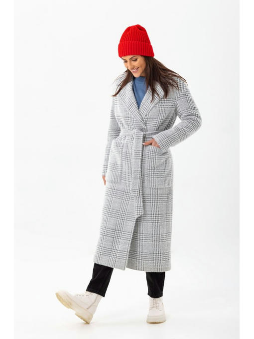 Стильная вязаная женская шапка красная