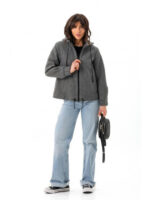 Бомбер серый