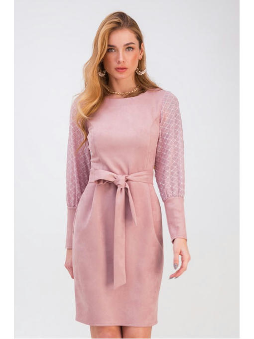 Нарядное платье пудра — изображение 3