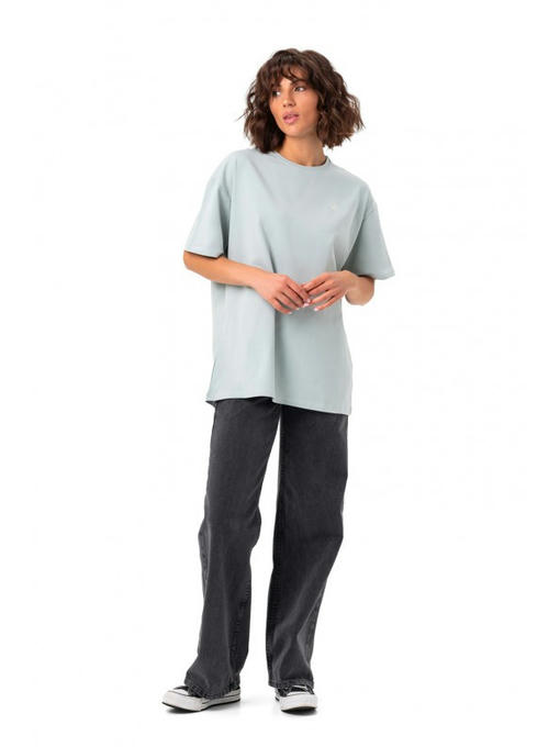 Базовая оверсайз футболка оливковая — изображение 4