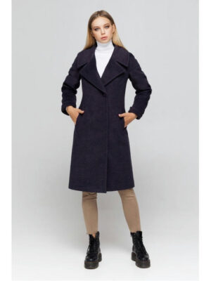 Пальто с манжетами ультрафиолет