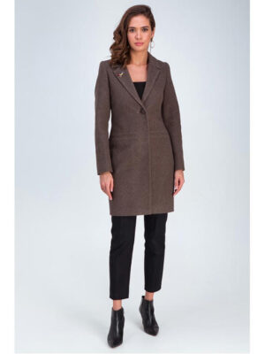 Весеннее пальто капучино