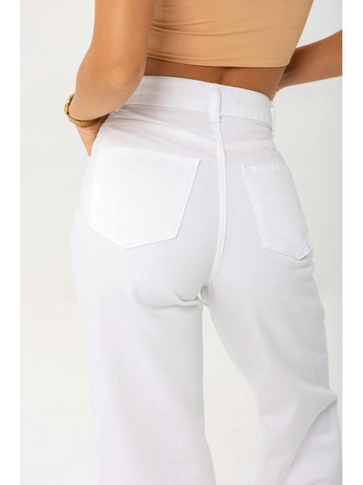 Рваные джинсы с дырками белые — изображение 4