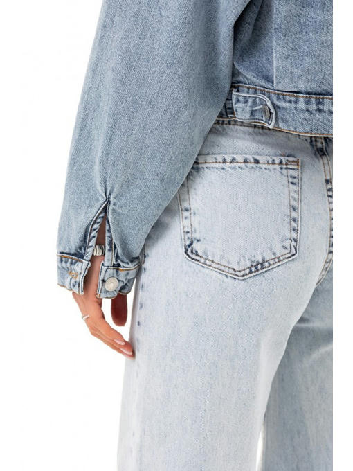 Джинсовая куртка синяя варка — изображение 7