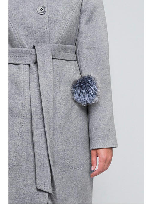 Зимнее пальто серое — изображение 3