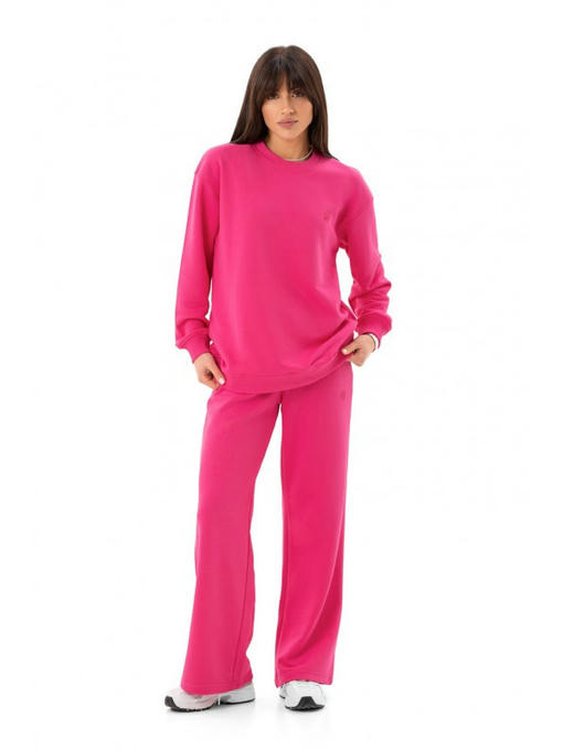 Стильный однотонный свитшот малина