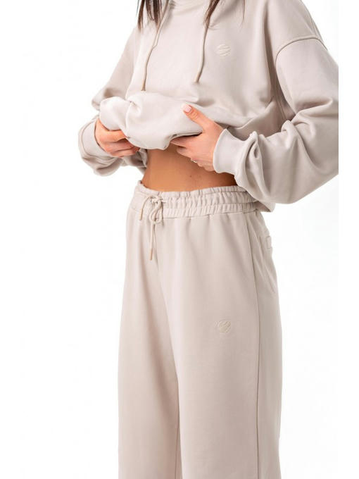 Широкие штаны палаццо бежевые — изображение 3