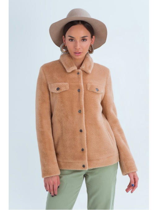 Бомбер из альпаки кэмел — изображение 2