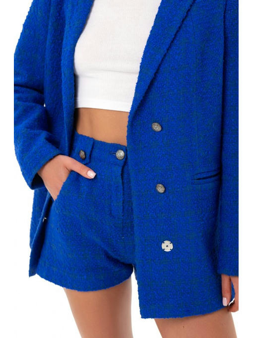 Однобортный пиджак из французского твида электрик — изображение 8