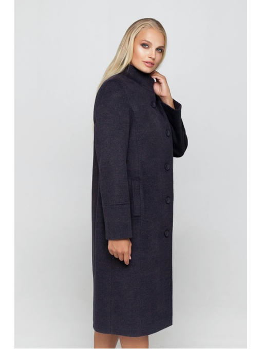 Длинное демисезонное пальто ультрафиолет — изображение 3