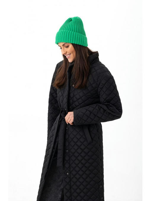 Стильная вязаная женская шапка мята — изображение 4