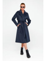 Трендовое пальто оверсайз морская волна