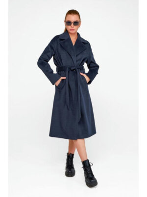 Трендовое пальто оверсайз морская волна