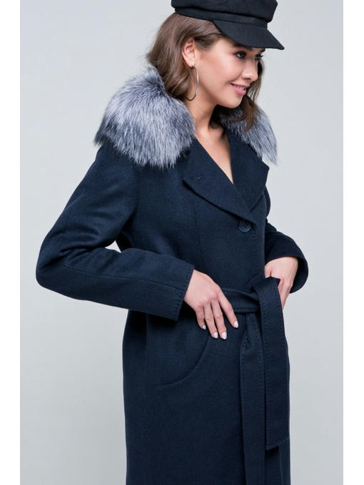 Пальто зимнее темно-синий — изображение 3