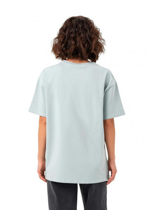 Базовая оверсайз футболка оливковая — изображение 7