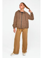 Бомбер коричневые звезды