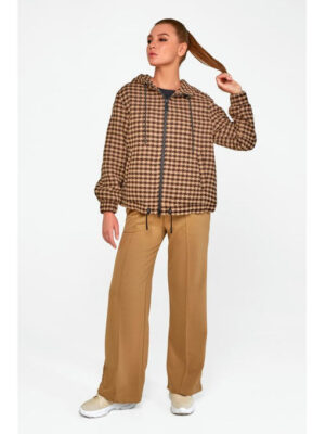 Бомбер коричневые звезды