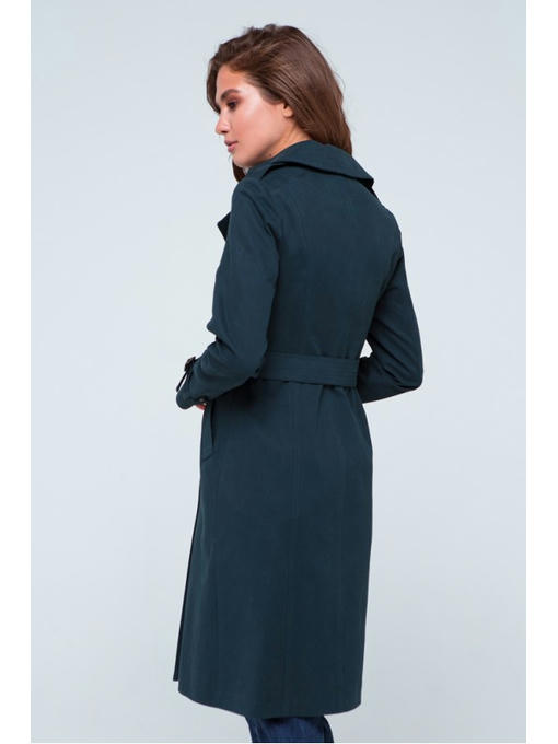 Двубортный плащ бутылочый — изображение 4