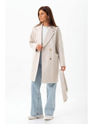 Пальто оверсайз бежевое