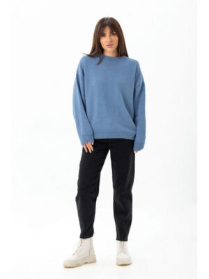 Женский свитер оверсайз джинс