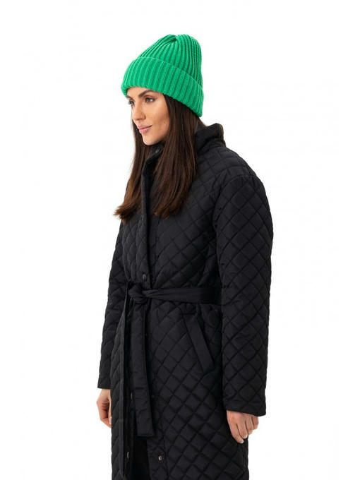 Стильная вязаная женская шапка мята