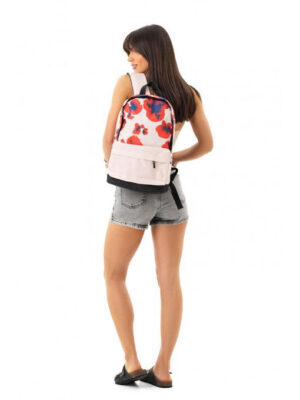 Городской рюкзак с принтом светлый мак