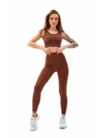 Топ в рубчик коричневий