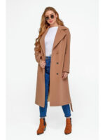 Классическое пальто оверсайз кэмел
