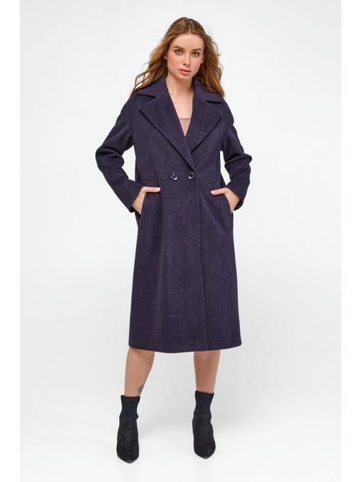 Трендовое пальто оверсайз ультрафиолет