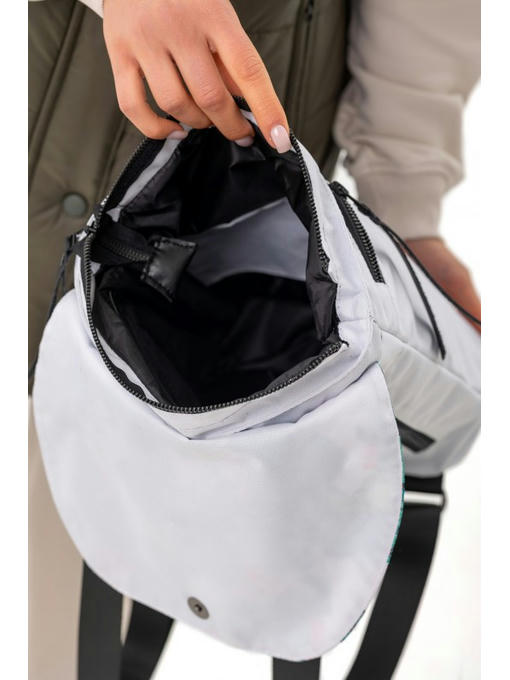 Компактный рюкзачок белый бутон — изображение 6