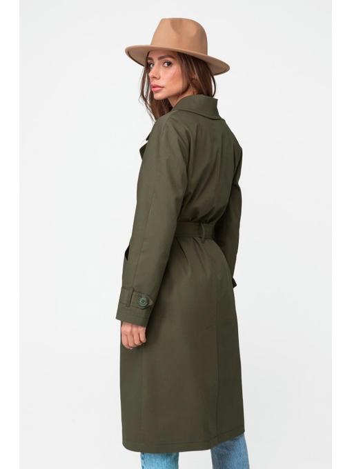 Коттоновый плащ хаки — изображение 4