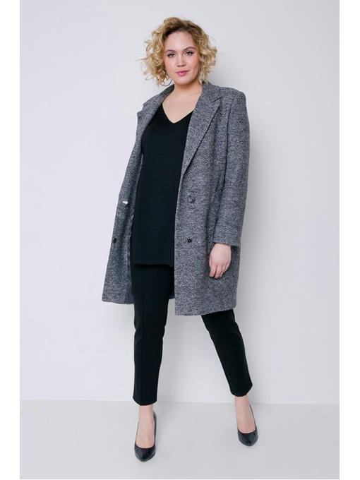 Демисезонное пальто темно-серый — изображение 3