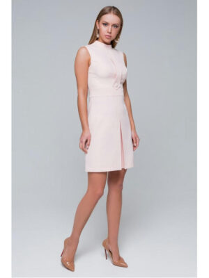 Платье без рукавов пудра