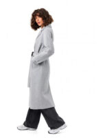 Пальто из кашемира серое