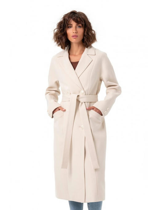 Пальто из кашемира молоко — изображение 2