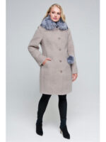 Зимнее пальто капучино