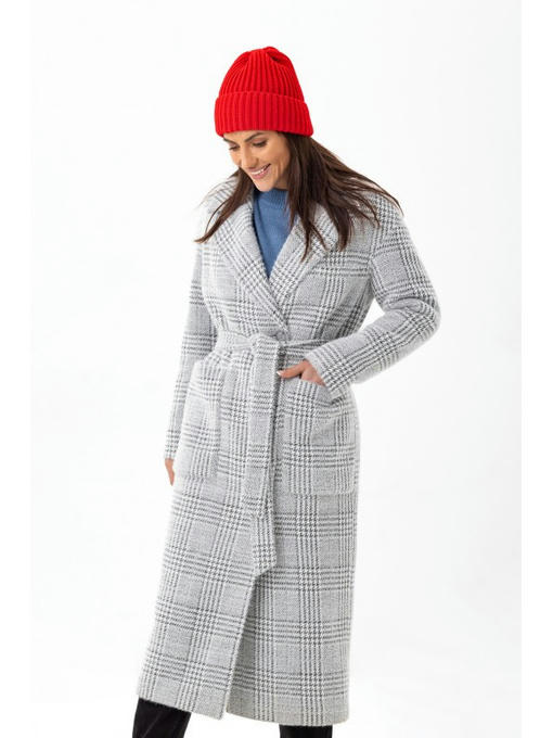 Демисезонное пальто серая лапка — изображение 2