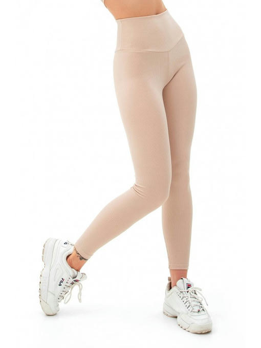 Лосины в рубчик бежевые — изображение 2