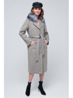 Пальто зимнее капучино