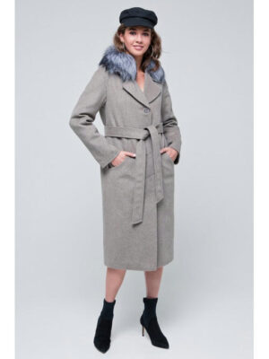 Пальто зимнее капучино