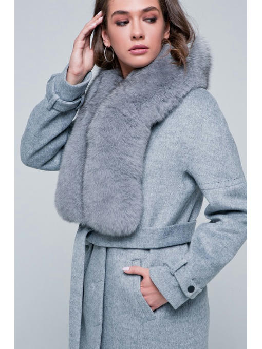 Зимнее пальто серое — изображение 3