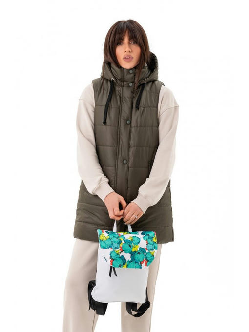 Компактный рюкзачок белый бутон — изображение 3