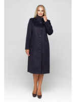 Длинное демисезонное пальто ультрафиолет