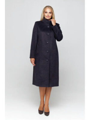 Длинное демисезонное пальто ультрафиолет