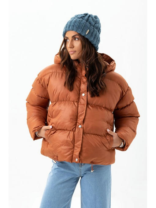 Короткая куртка коричневая — изображение 2