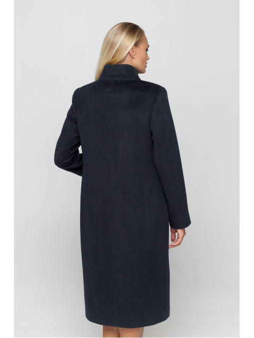 Длинное демисезонное пальто морская волна — изображение 4